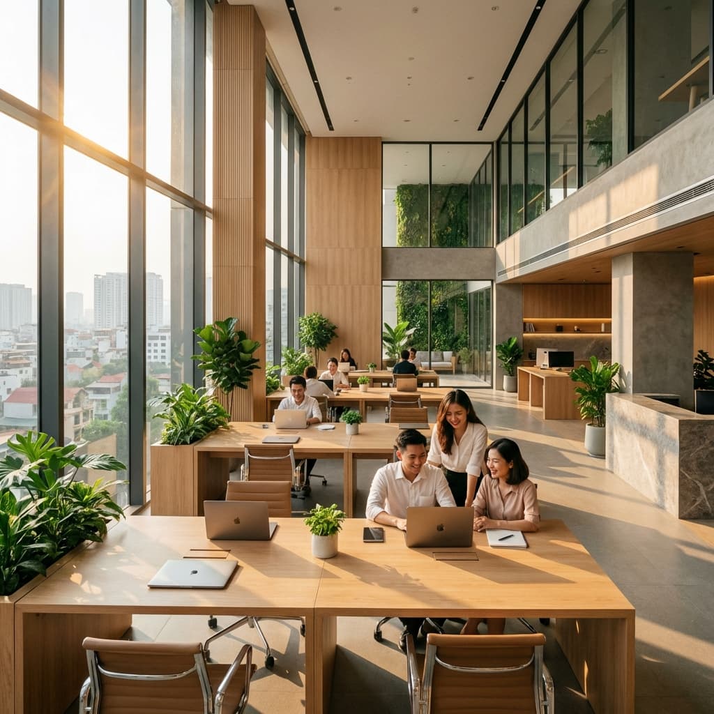 Không gian làm việc hiện đại của JobUp – nơi kết nối nhân tài và doanh nghiệp